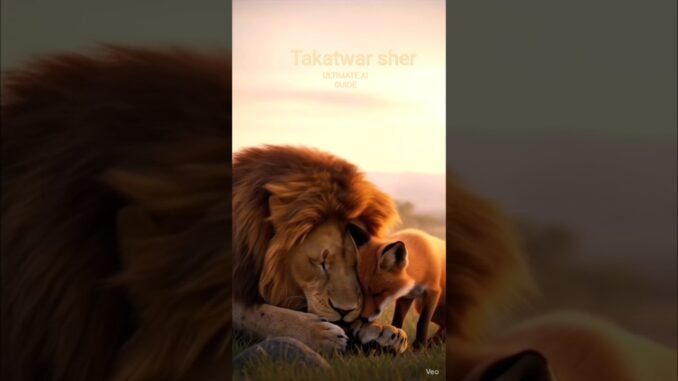 Takatwar sher 😨#viralvideo #viralvideo #shortvideo ULTIMATE AI GUIDE