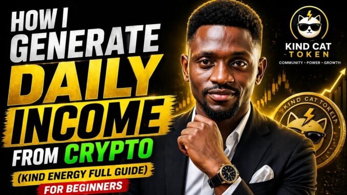 How I Generate Daily Income from Crypto (Kind Energy Full Guide for Beginners)