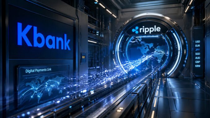 Kbank tests Ripple integration for cross-border payment rails linked to Upbit and global currency transfers
