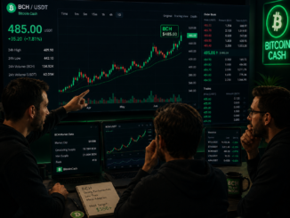 Traders analyzing BCH