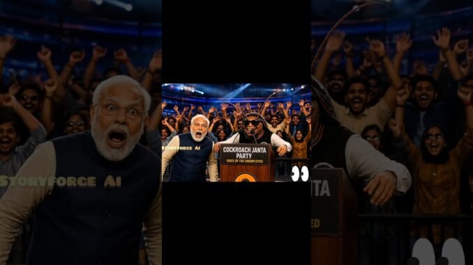 Gen Z Revolution Begins 😎🔥AI Meme News Debate Going Viral In India 🇮🇳#cockroachjantaparty#genzparty