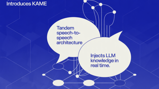 Sakana AI Introduces KAME: A Tandem Speech-to-Speech Architecture That Injects LLM Knowledge in Real Time