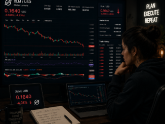 XLM drops below the $0.165 support
