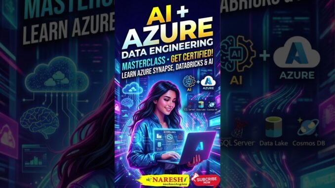 Azure Data Engineer with AI Full Roadmap for Beginners 2026 | AI Jobs | Azure | Naresh IT | 2026.