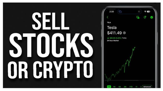 How to SELL Stock or Crypto on Robinhood (Tutorial for Beginners)