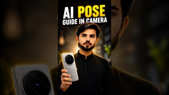 Huawei AI Pose Guide In Camera 😱😍 #shorts #huawei #smartphone #fyp #tech