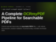 OCRmyPDF Tutorial: Convert Scanned Documents into Searchable PDF/A Files with Sidecar Text Extraction and Batch Processing