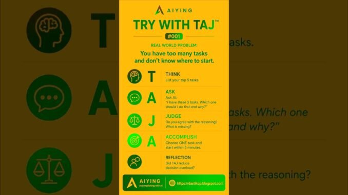 Too Many Tasks? Try This 2-Minute AI Decision Hack
